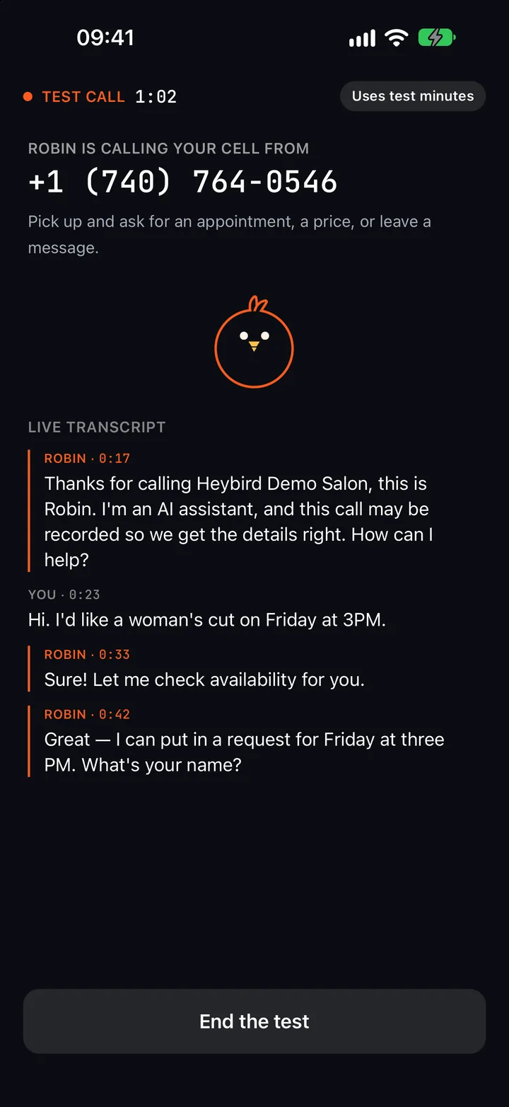 Sigue una llamada en directo